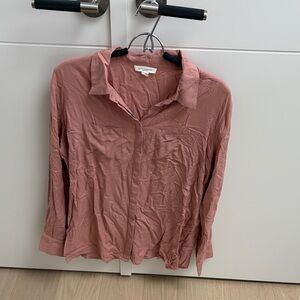 beachlunchlounge Dusty Pink Button Down Shirt